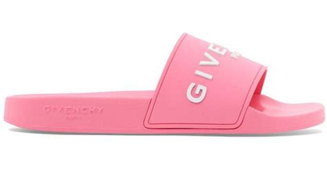 pink givenchy slider|givenchy pink jelly sandals.